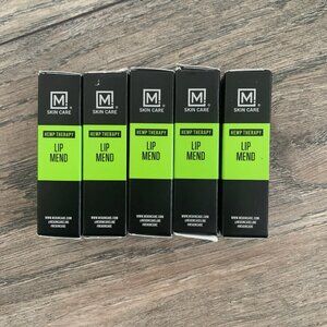 NWT LOT OF 5 M. SKIN CARE LIP MEND MEN/WOMEN HP THERAPY- HP & SHEA BUTTER